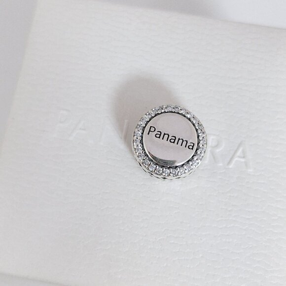 Pandora Panama Flag Bead Charm Bracelet Pendant S925 Silver with box - Picture 7 of 8